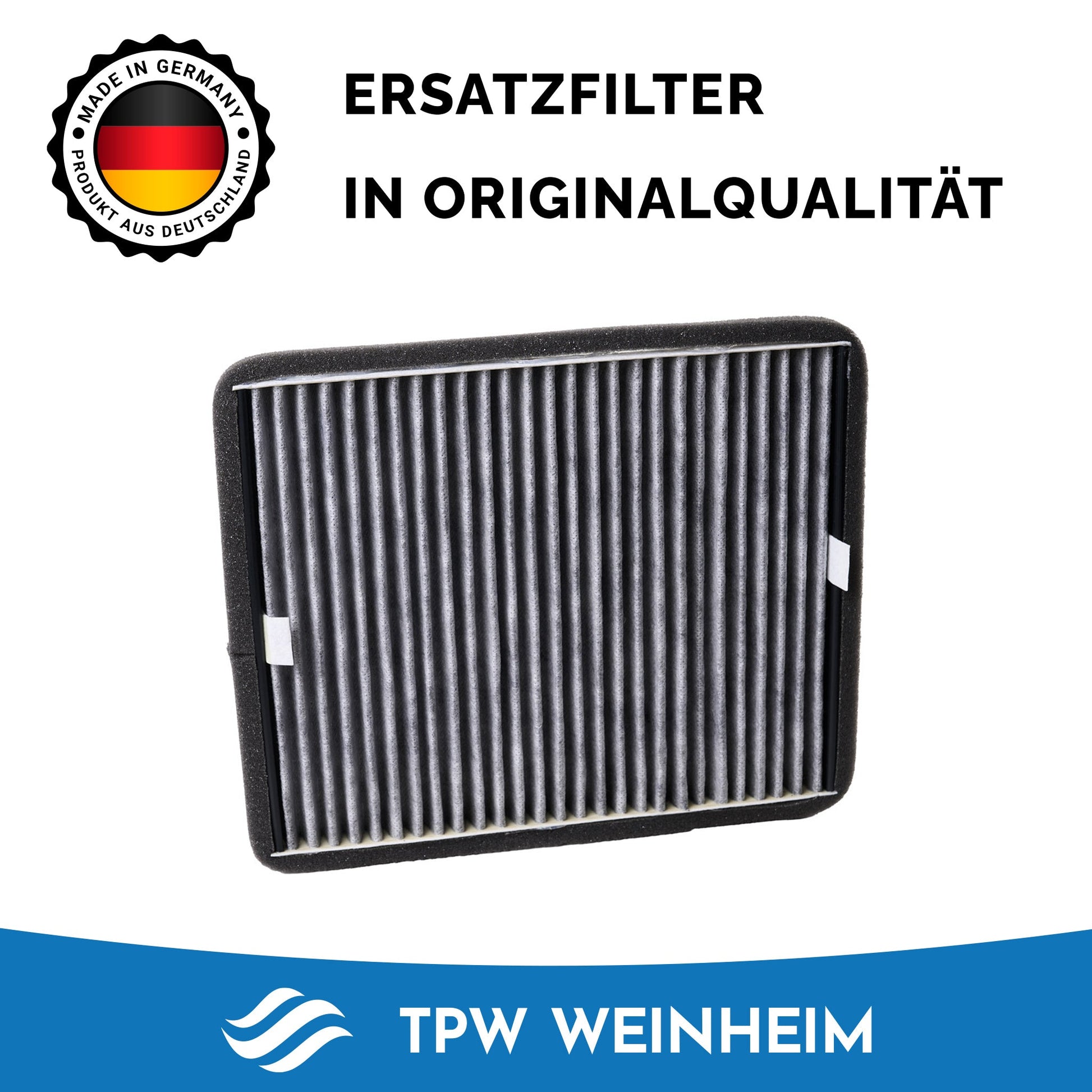 Miele DKF 11-P Dunstabzugshauben-Ersatzfilter / Aktivkohle – kompatibel mit Miele DKF 11-P, Ref. 11762530, Miele DA 59xx W | 263 x 215 x 20 mm - Hauptbild